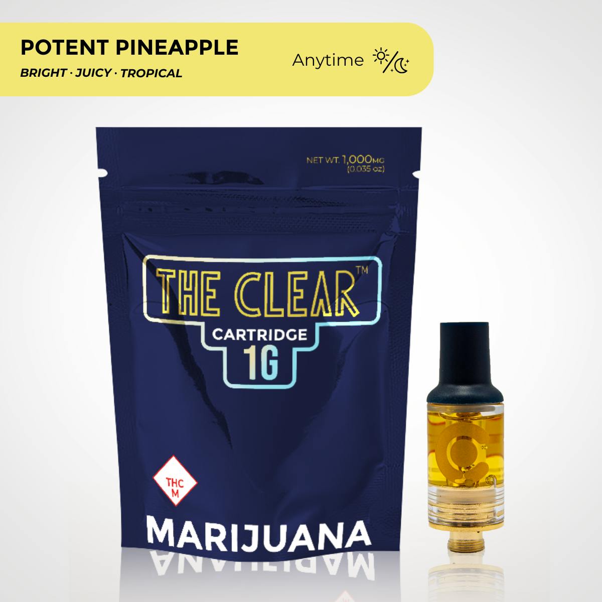Elite Cartridge 1000mg | Potent Pineapple by CLEAR Brands