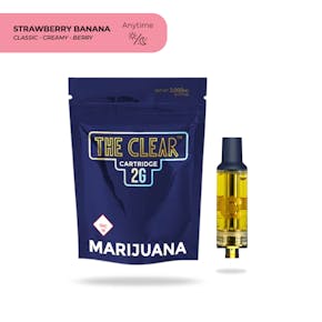 The Clear | Strawberry Banana Vape Cartridge | 2000mg