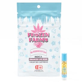 Frozen Farms - Butterscotch - 1G Live Resin Cartridge (INDICA)