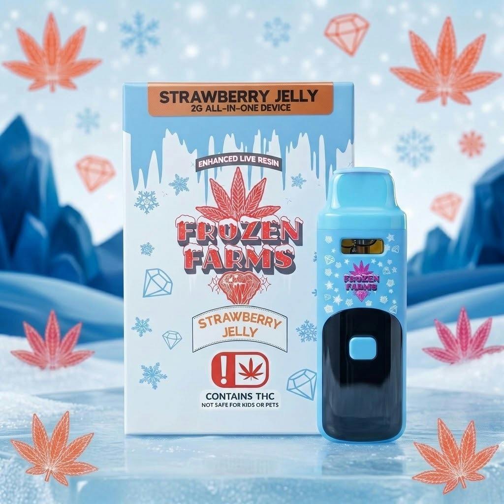 Frozen Farms 2G - Strawberry Jelly - Live Resin Disposable (HYBRID)