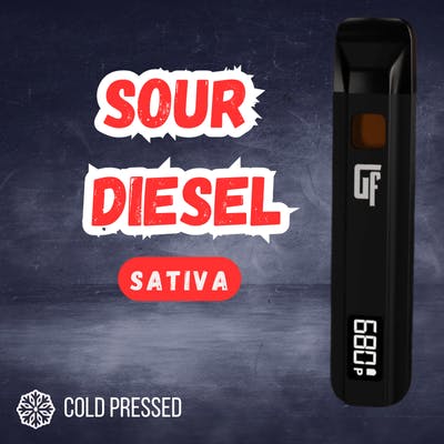 2G (S) Sour Diesel - Cold Pressed - Live Rosin Terpenes -Disposable by The Growfather