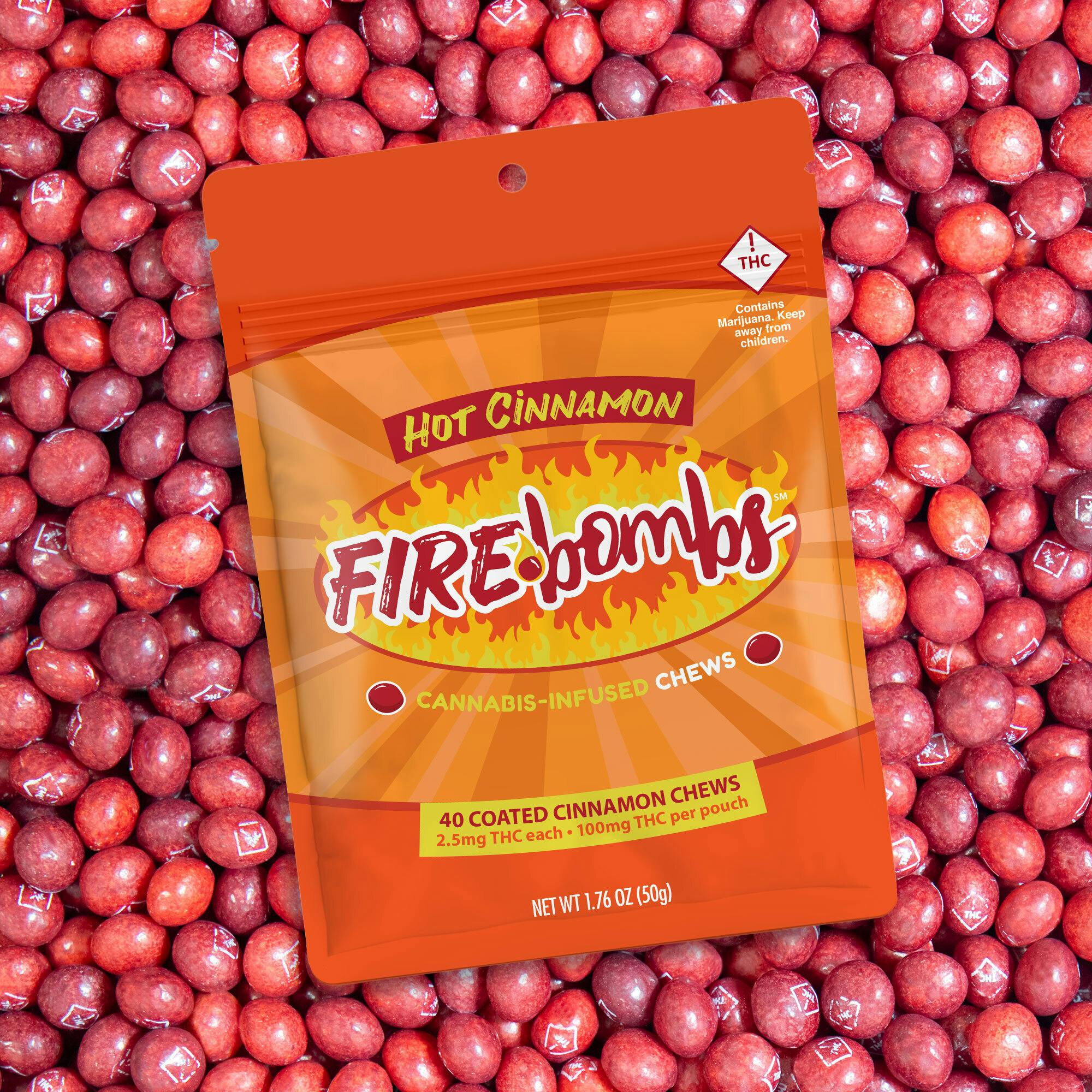 Fire Bombs Hot Cinnamon - 100mg THC (40pk / 2.5mg THC ea)