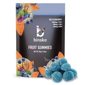 Blueberry Fruit Gummy - 100mg THC: 50mg CBG: 50mg CBN