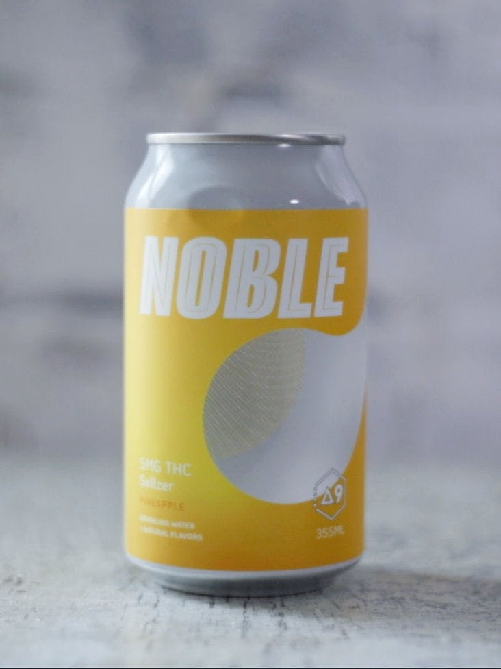 Noble Labs - THC Seltzer - Pineapple - 5mg