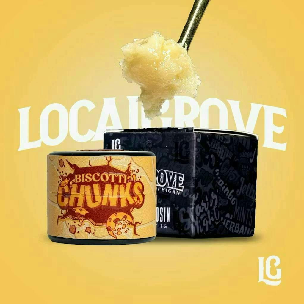 Local Grove Live Hash Rosin Badder | Biscotti Chunks | 1G by Local Grove