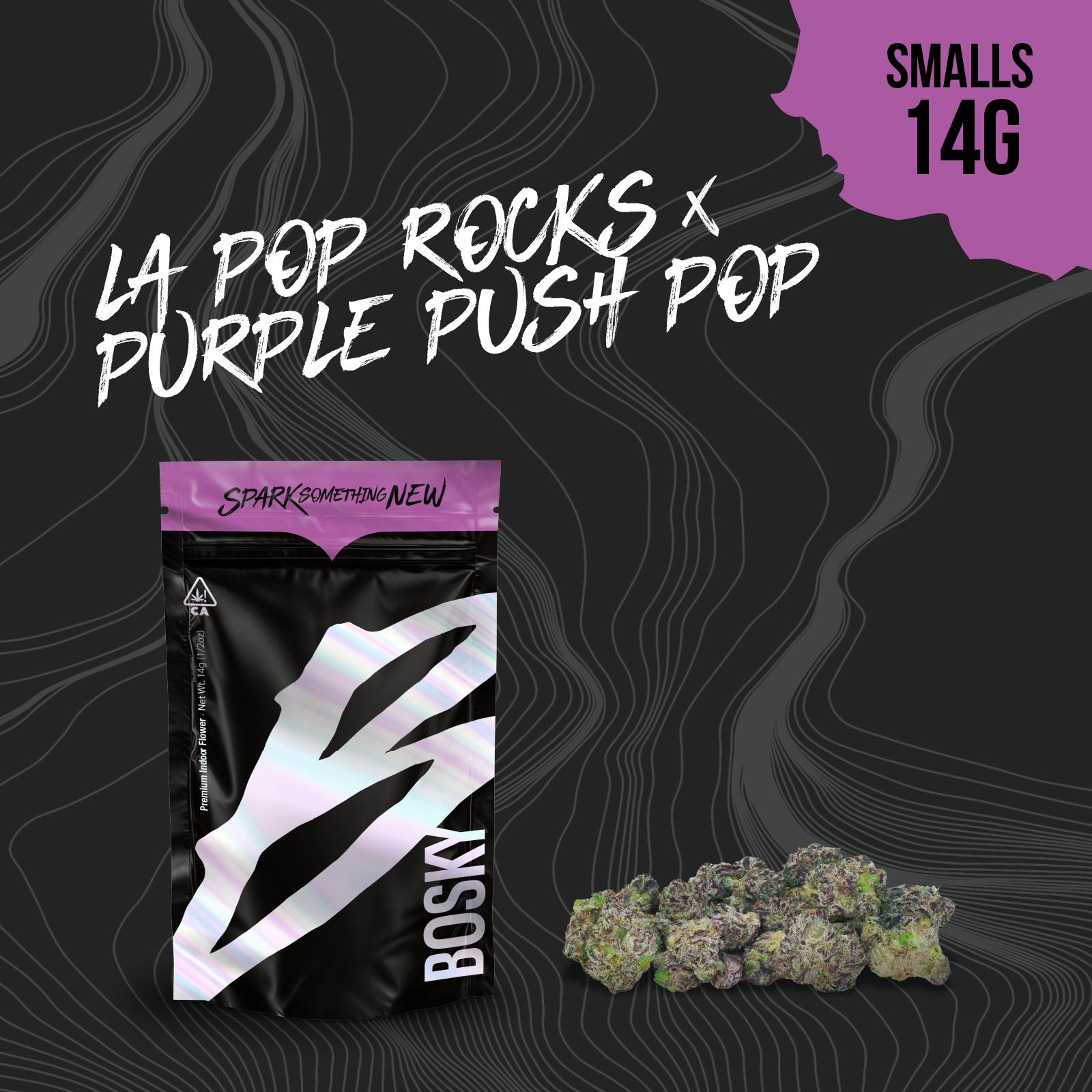 Bosky Genetics: LA Pop Rocks X Purple Push Pop