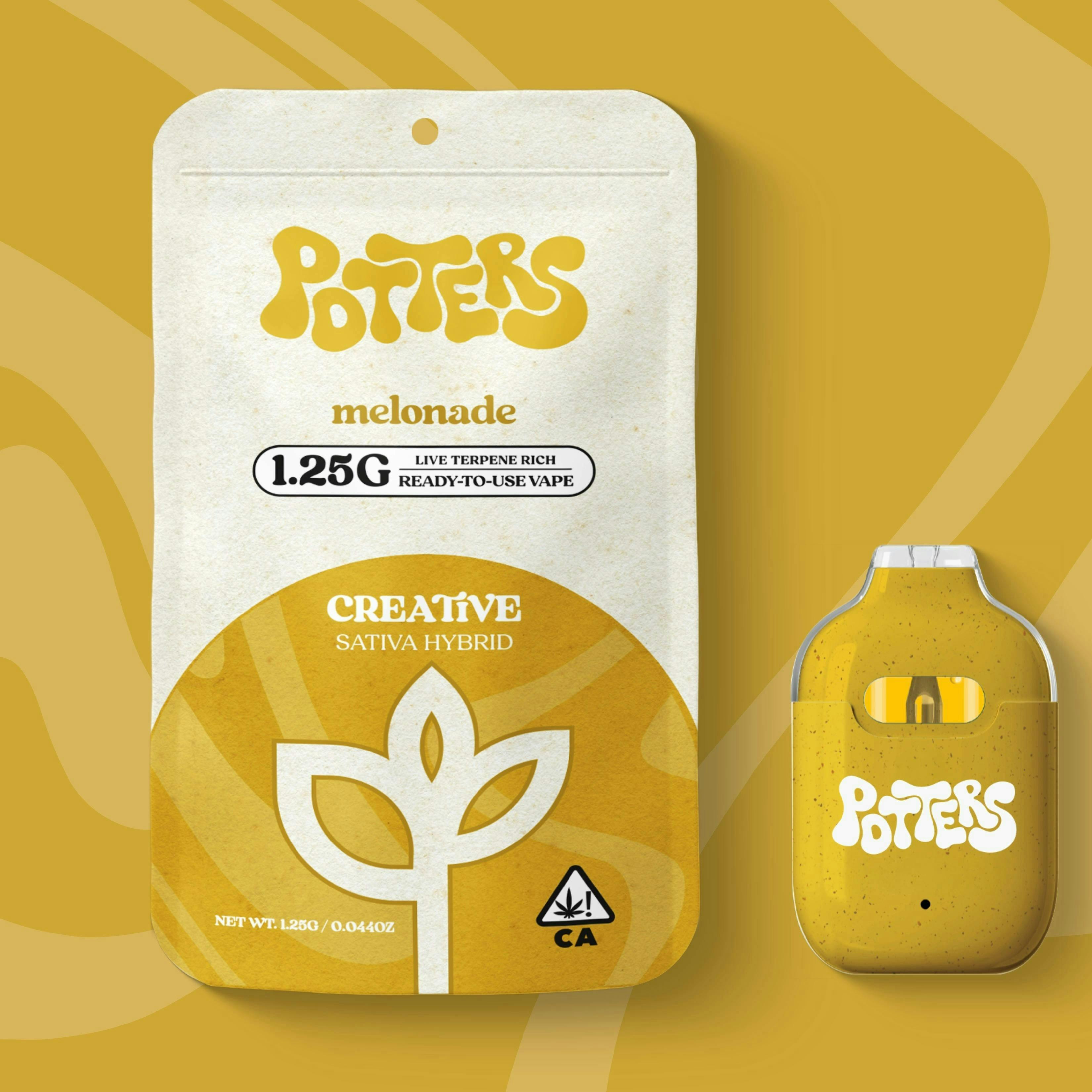 Melonade | Live Resin Disposable | 1.25g by Potters