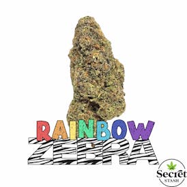 Secret Stash | Flower | Rainbow Zebra | G