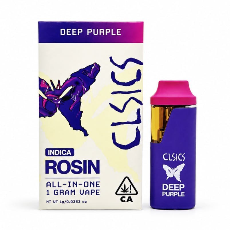 CLSICS Rosin & Rosin Infused Pre Rolls — Deep Purple