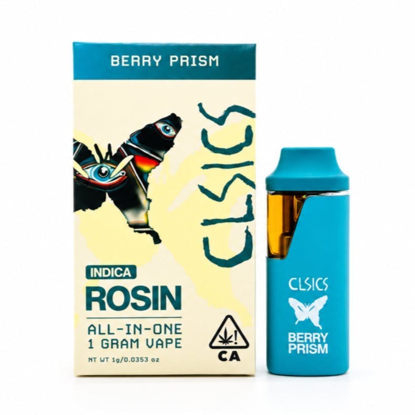CLSICS Rosin & Rosin Infused Pre Rolls — Berry Prism