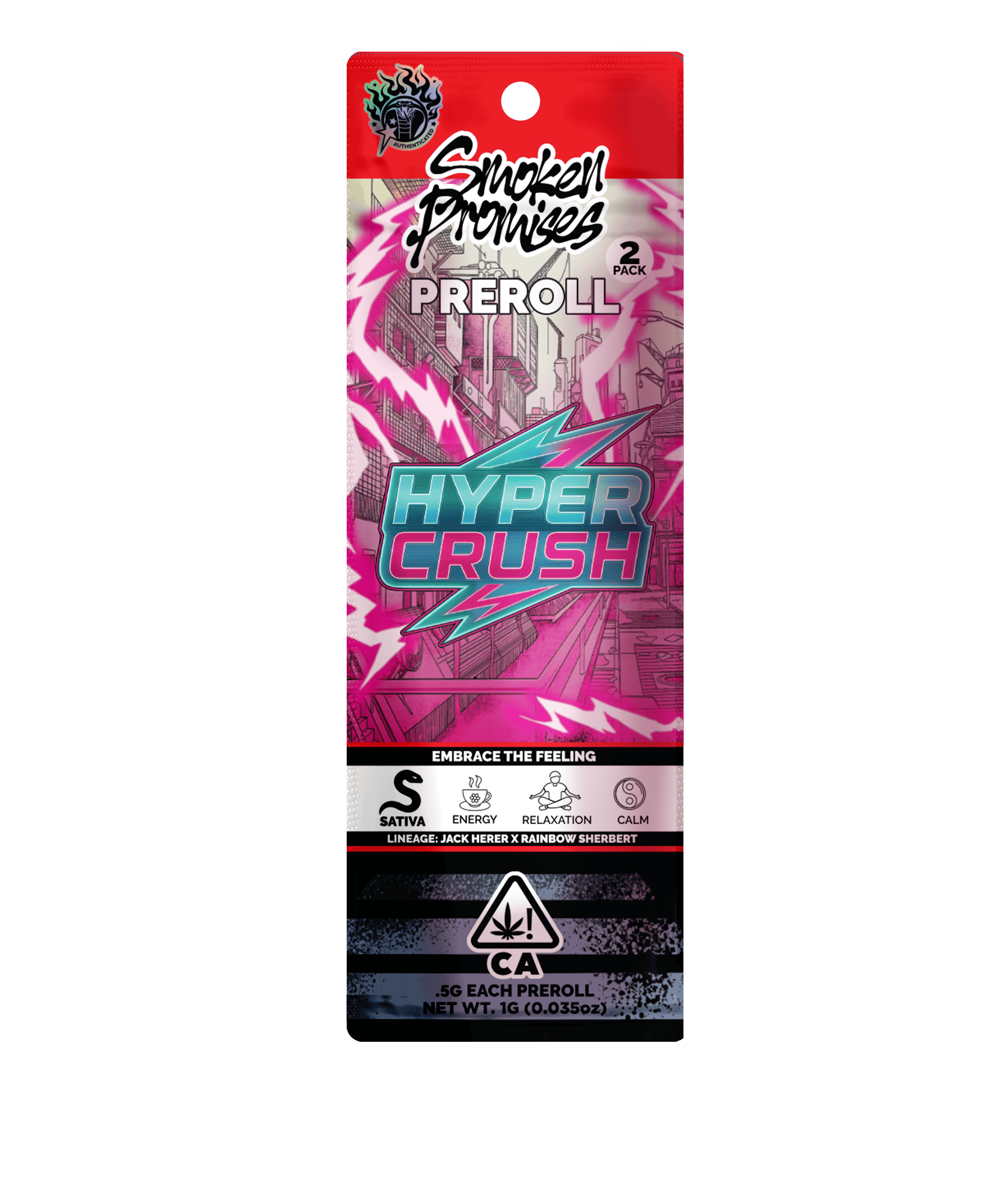 Hyper Crush | Pre Roll Pack | 1g (2 x 0.5g)