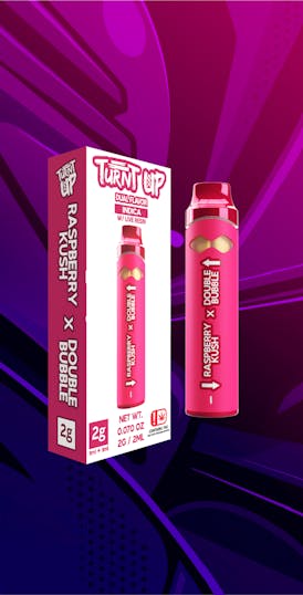 Turnt Up - 2g Disposable - Raspberry Kush x Double Bubble