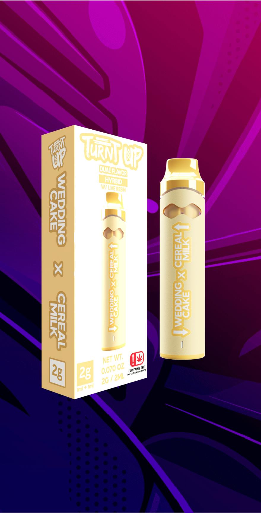 Turnt Up - 2g Disposable - Wedding Cake x Cereal Milk by 710Trading