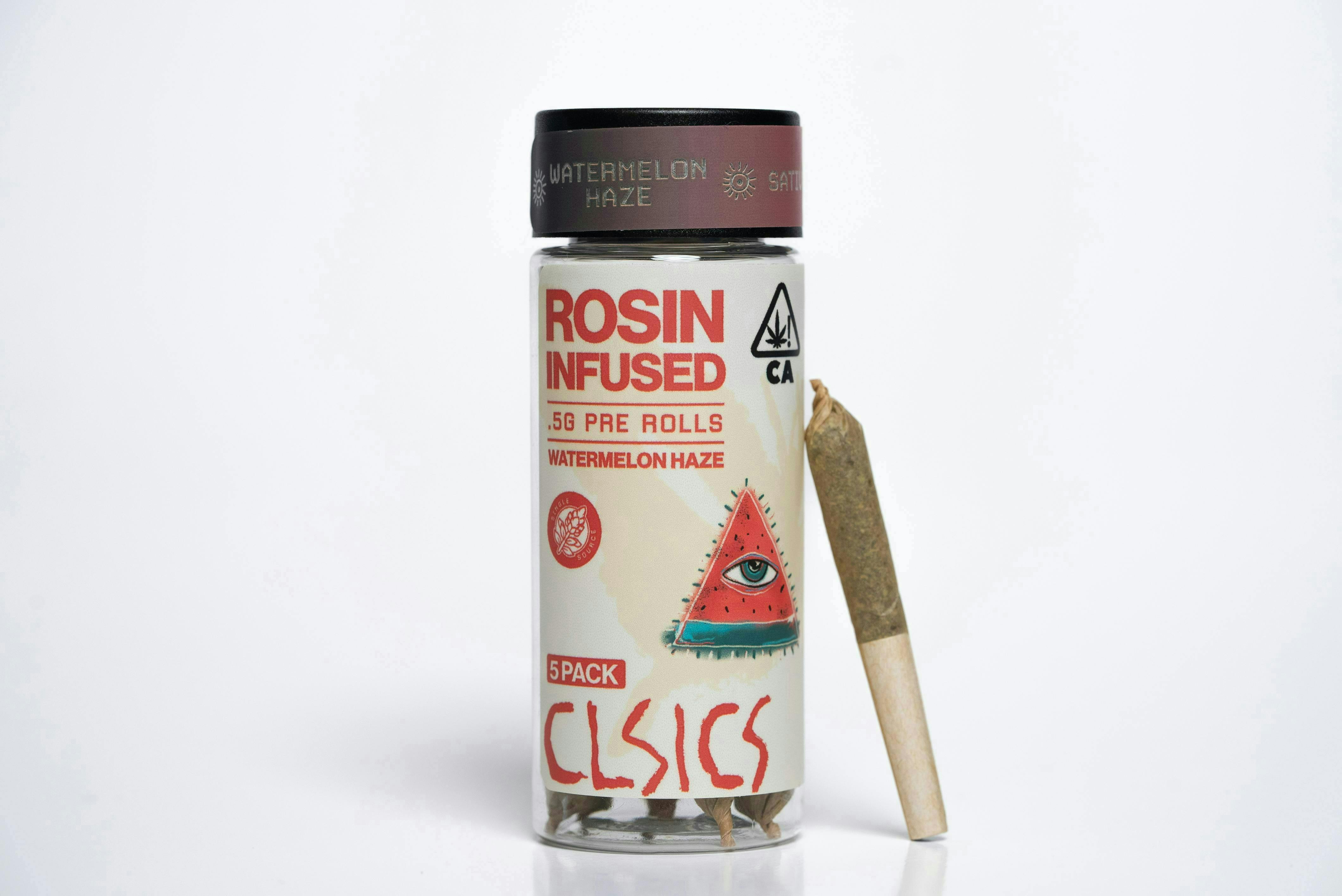 CLSICS Rosin & Rosin Infused Pre Rolls: Nepalese Watermelon Haze