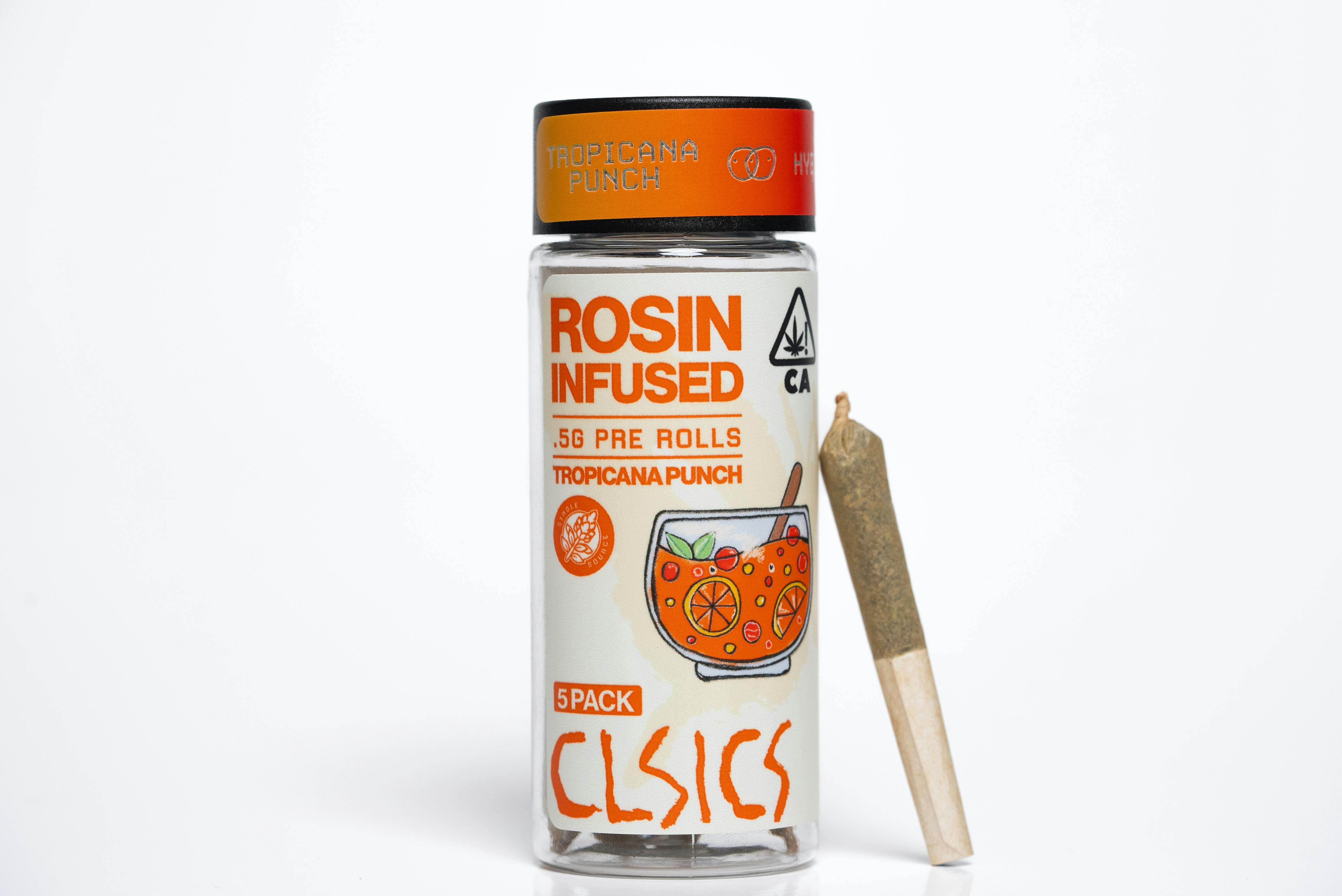 CLSICS Rosin & Rosin Infused Pre Rolls — Tropicana Punch