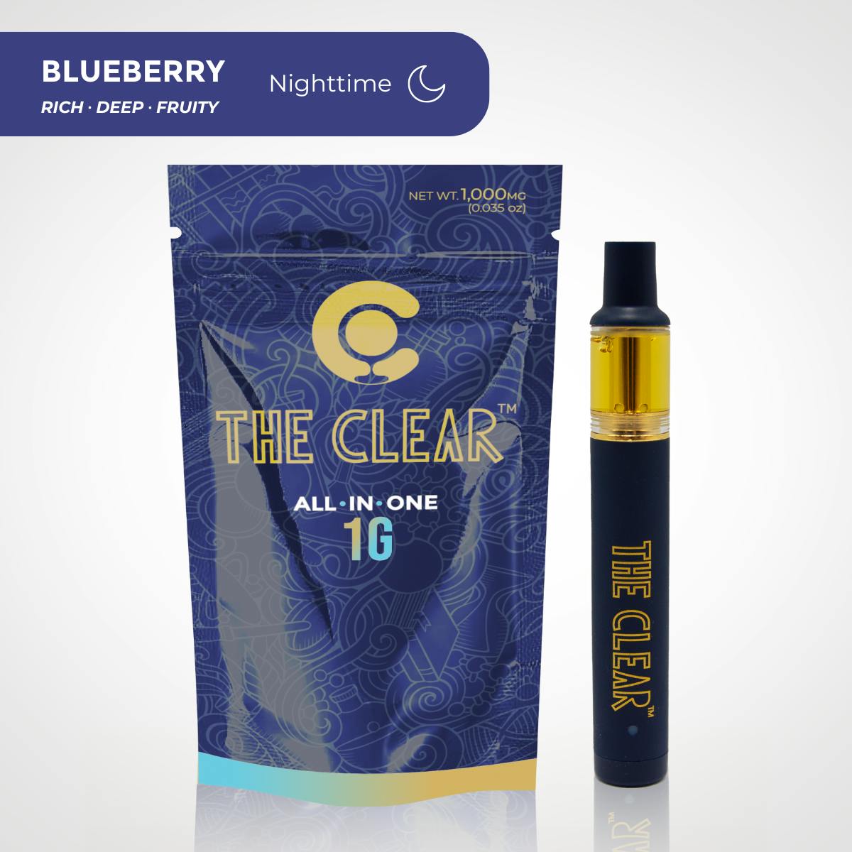 The CLEAR Original All-in-One 1000mg | Blueberry by CLEAR Brands