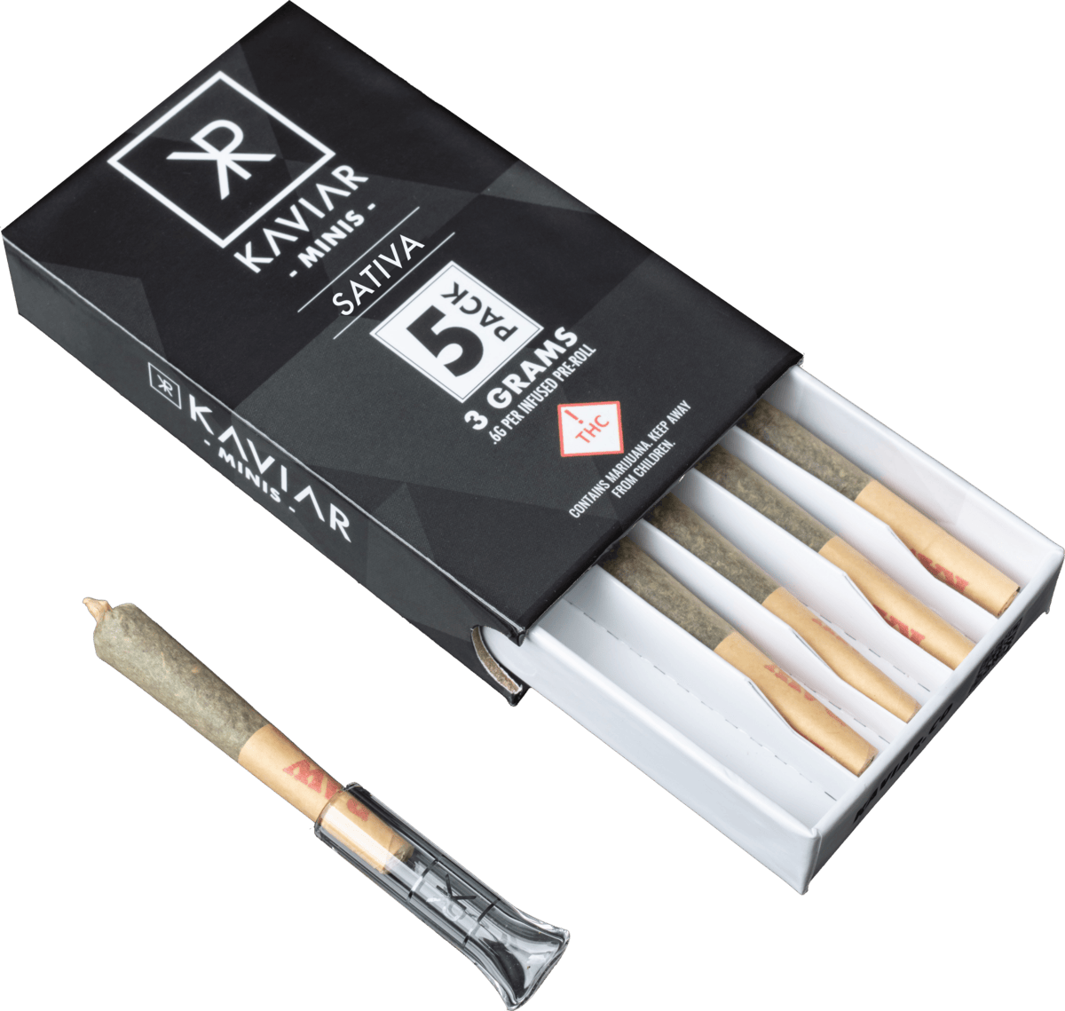 Kaviar | Sativa Infused Minis | 3g | 5ct | 0.6g/ea