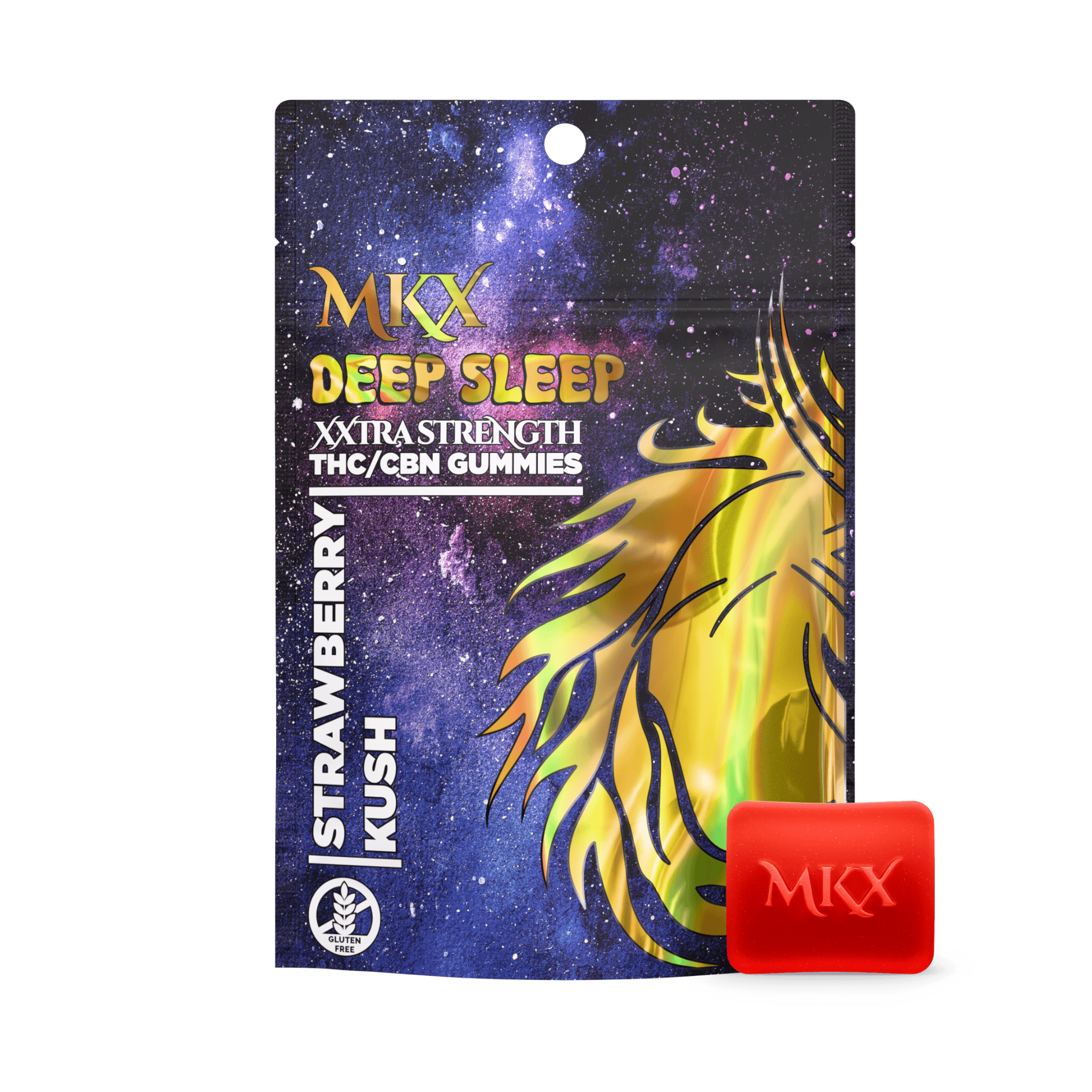 200mg- THC/CBN Deep Sleep Gummies (Strawberry Kush)