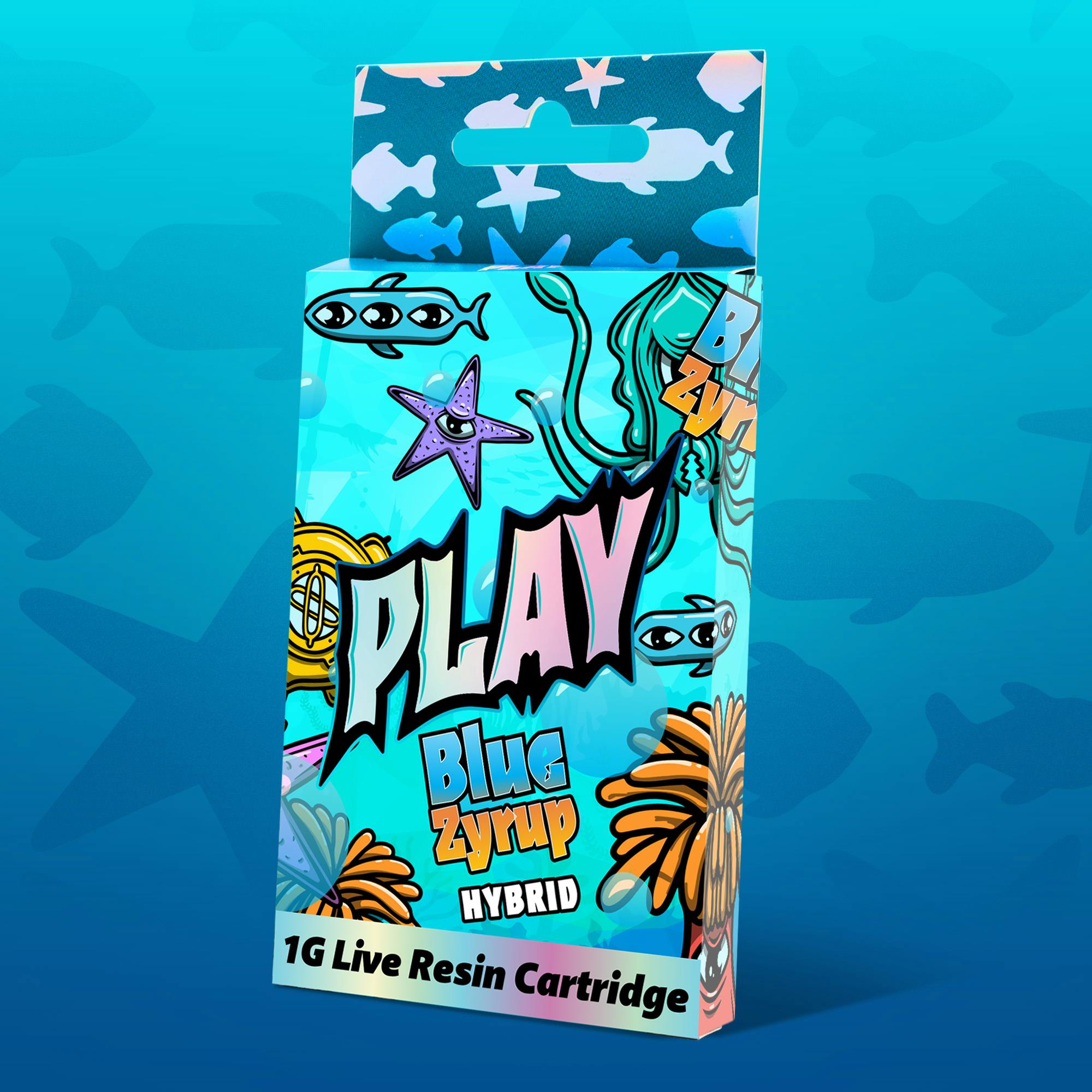 Play | Blue Zyrup | 1g | Live Resin Cartridge by Play Michigan