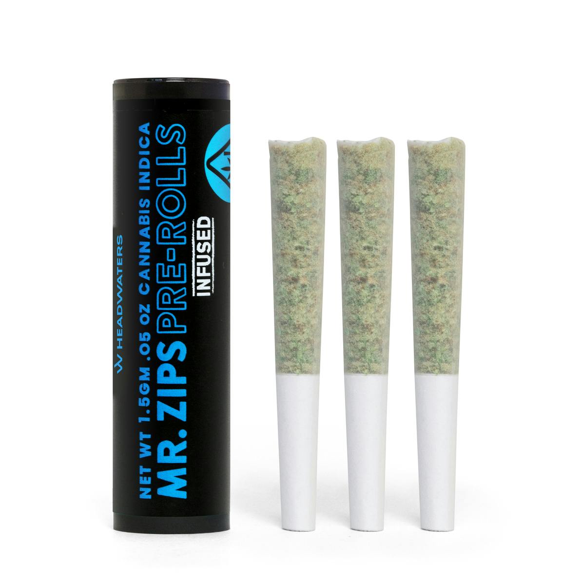 MR. ZIPS | Space Rocks | Indica | Infused Pre-Roll | 3-Pack 0.5g