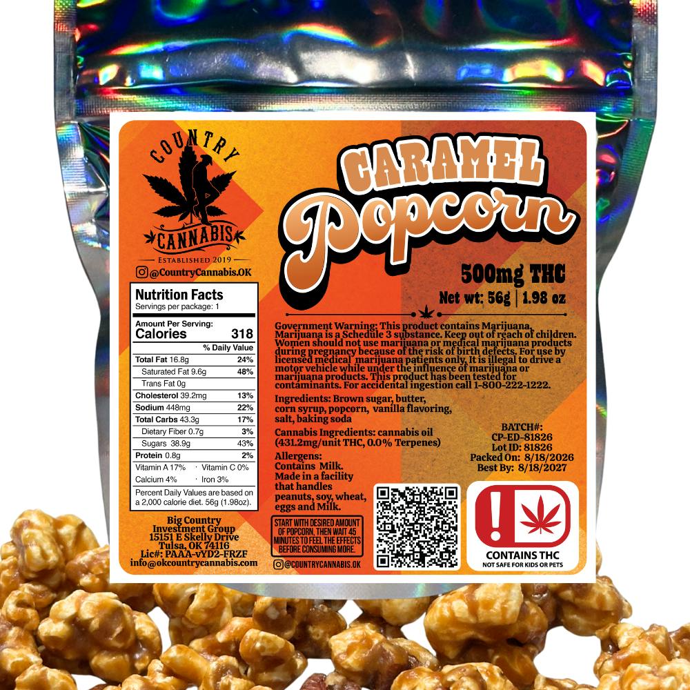 Caramel Popcorn | 500 MG