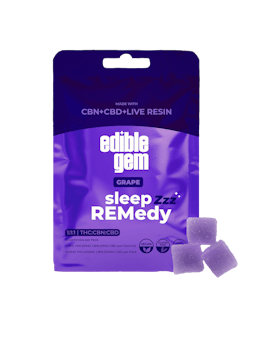Edible Gem - Sleep REMedy 1:1:1 CBN:CBD - Live Resin Gummies - Grape