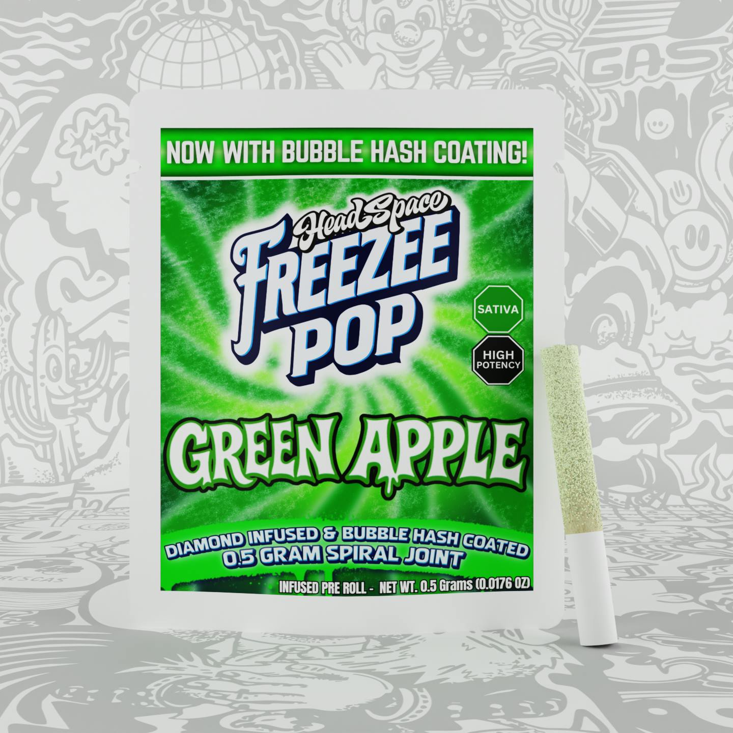 Freezee Pop - Green Apple by HeadSpace Alchemy