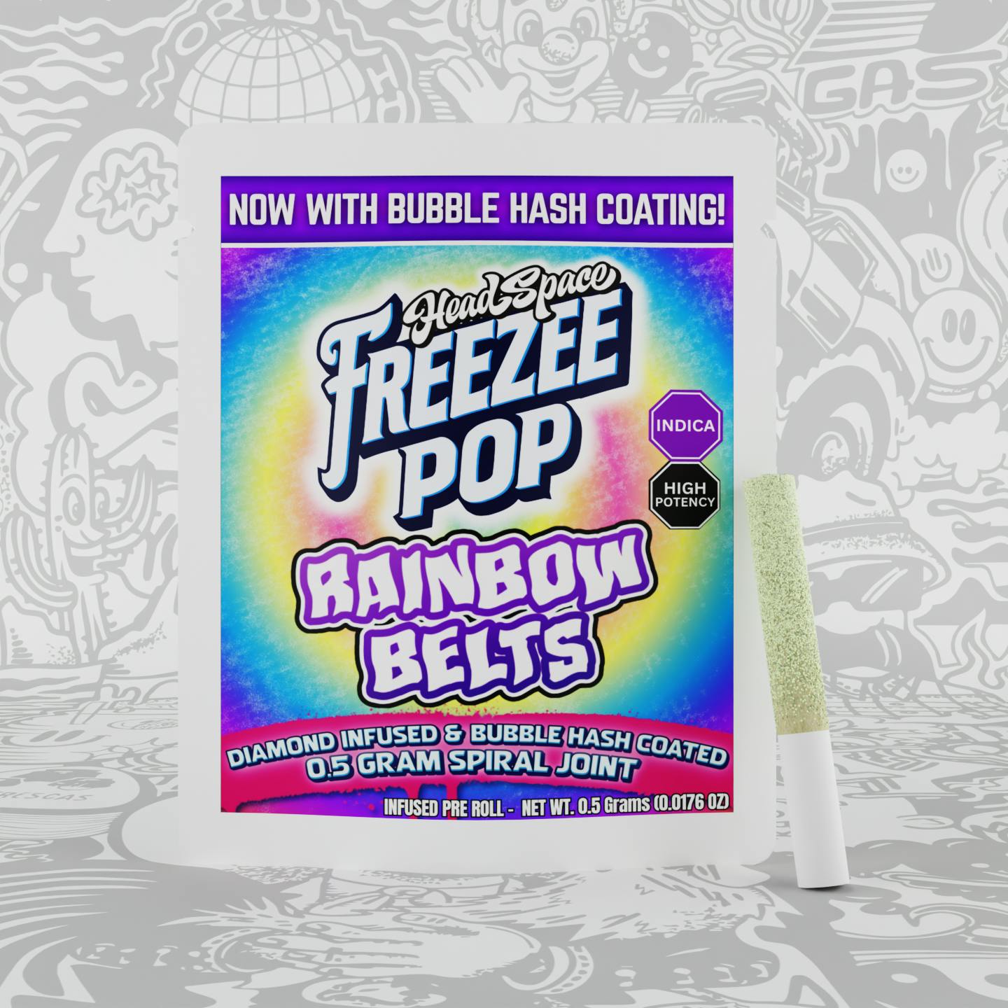 Freezee Pop - Rainbow Belts by HeadSpace Alchemy
