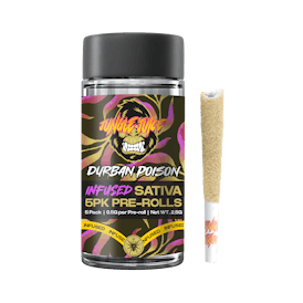 Jungle Juice - Durban Poison - 5 pk (0.5g) Tarantula Pre-Rolls