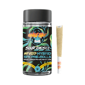 Jungle Juice - Sour Diesel - 5 pk (0.5g) Tarantula Pre-Rolls