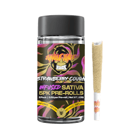 Jungle Juice - Strawberry Cough - 5 pk (0.5g) Tarantula Pre-Rolls