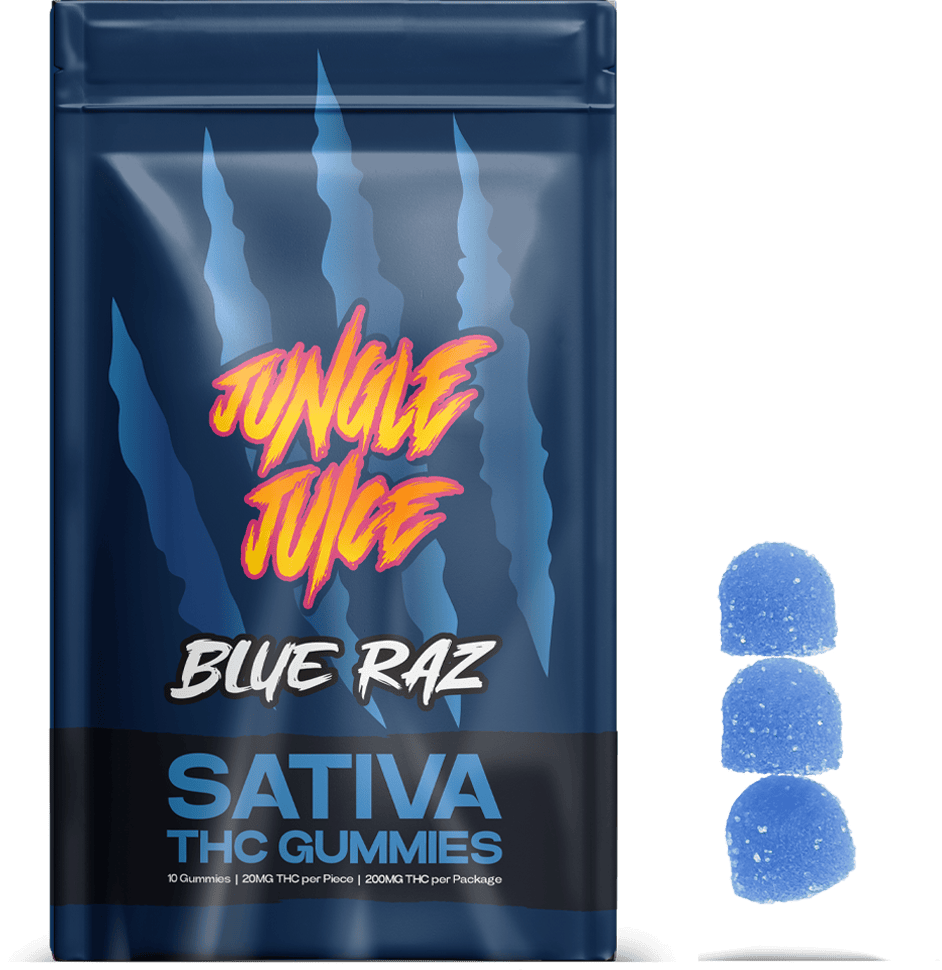 Jungle Juice | Blue Raz | Gummies | 200mg - Jungle Juice