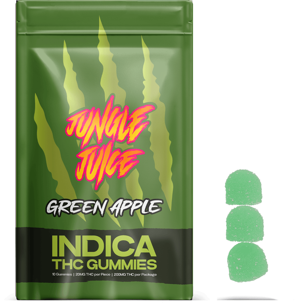 Green Apple Gummies | 200mg | 10ct | 20mg/ea by Jungle Juice