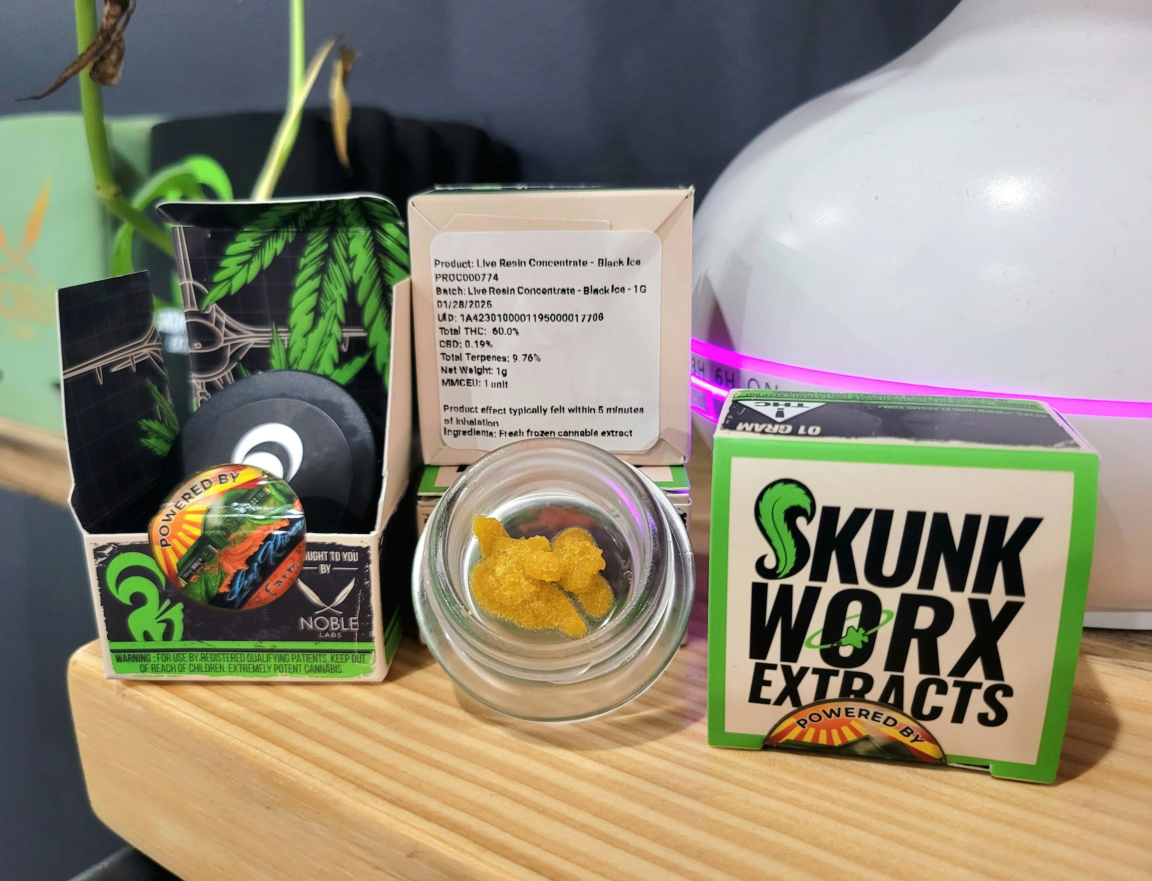 Noble Labs - Skunk Worx Live Resin 1g | Black Ice