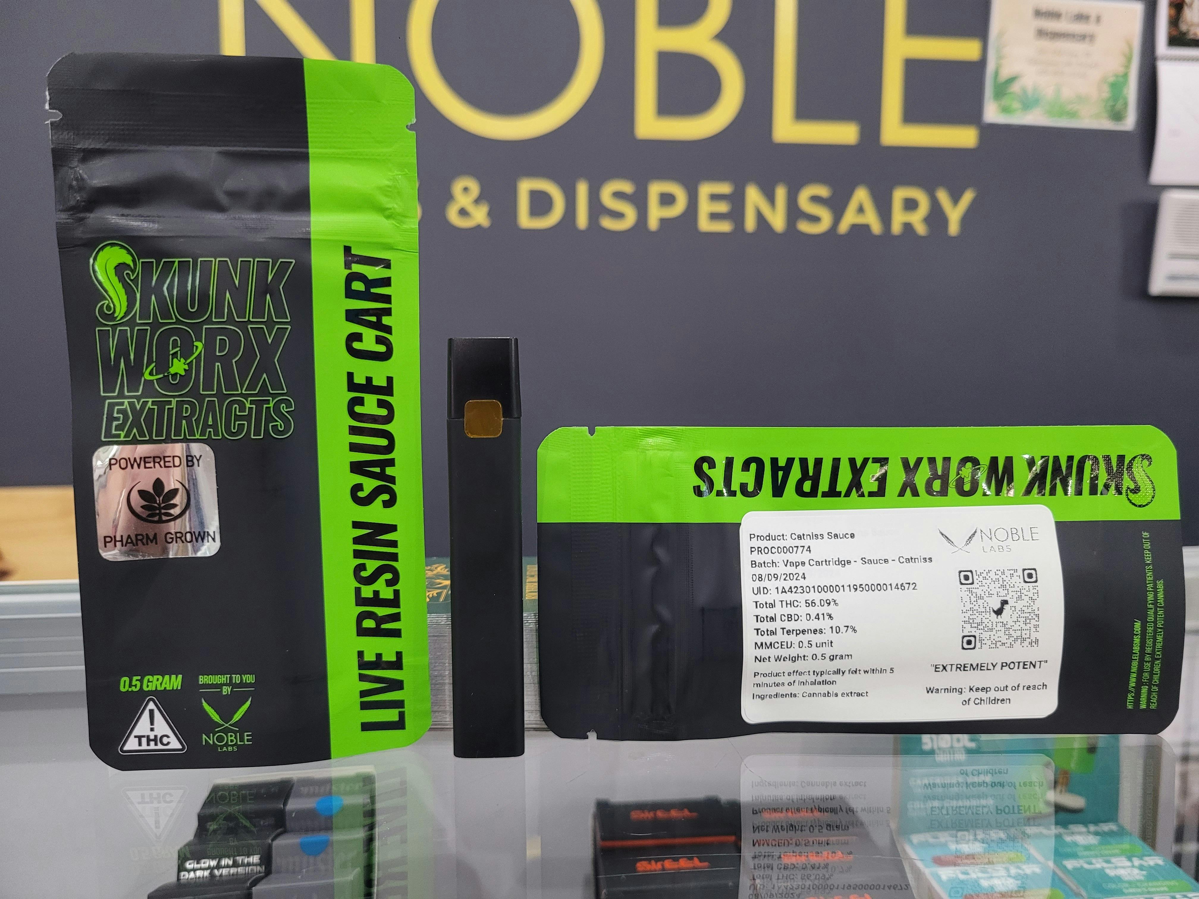 Noble Labs - Skunk Worx Sauce Cart .5g | Catniss by Noble Labs