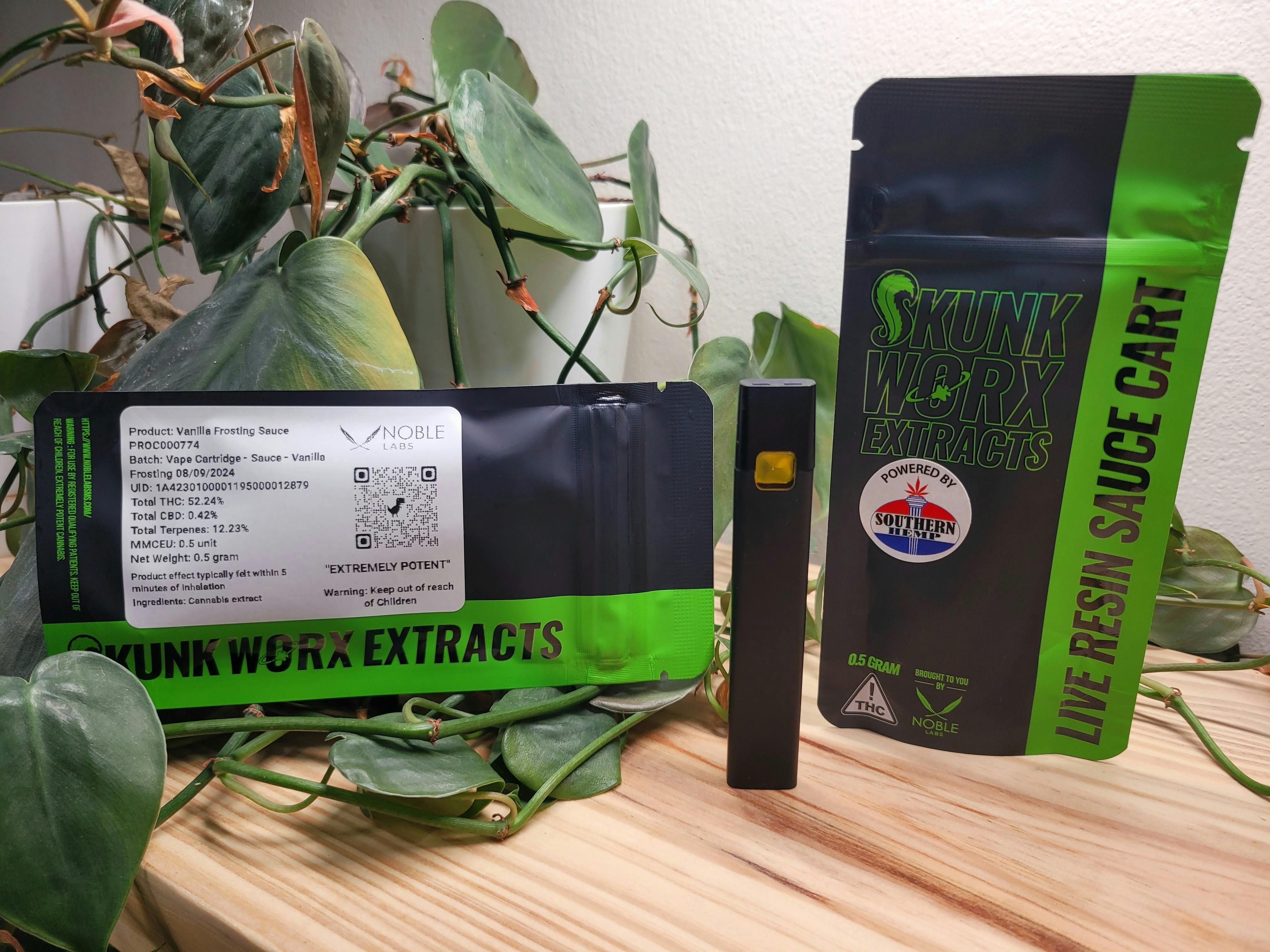 Noble Labs - Skunk Worx Sauce Cart .5g | Vanilla Frosting by Noble Labs