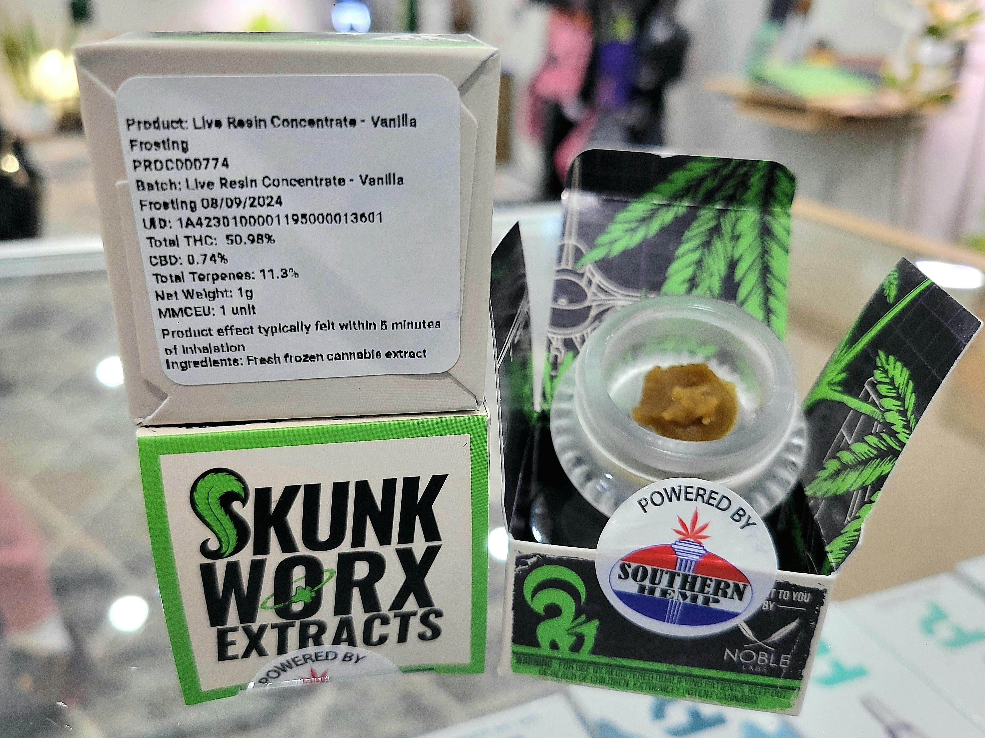 Noble Labs - Skunk Worx Live Resin 1g | Vanilla Frosting at Good Vibes