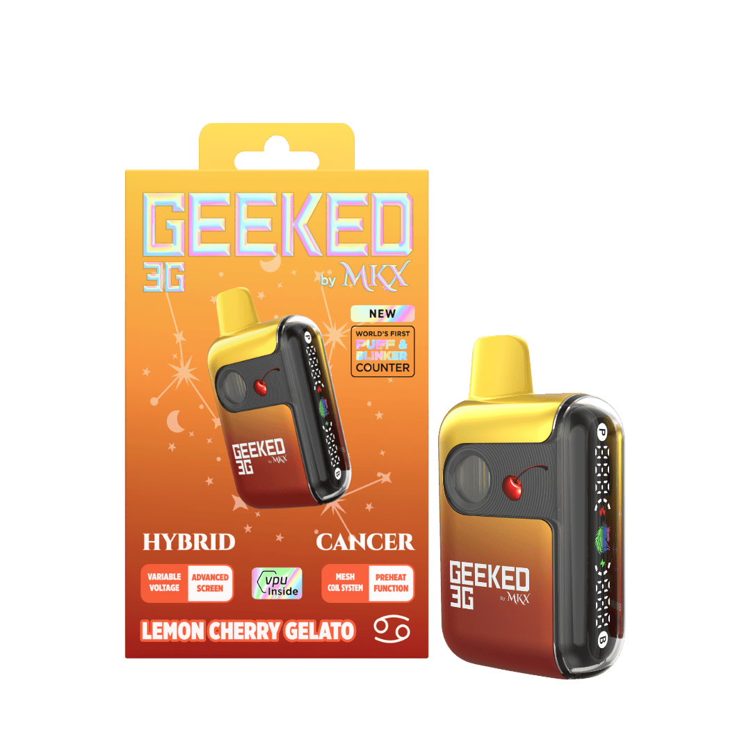 geeko☆ Geeked 3G Disposable by MKX | Lemon Cherry Gelato - MKX Oil Co