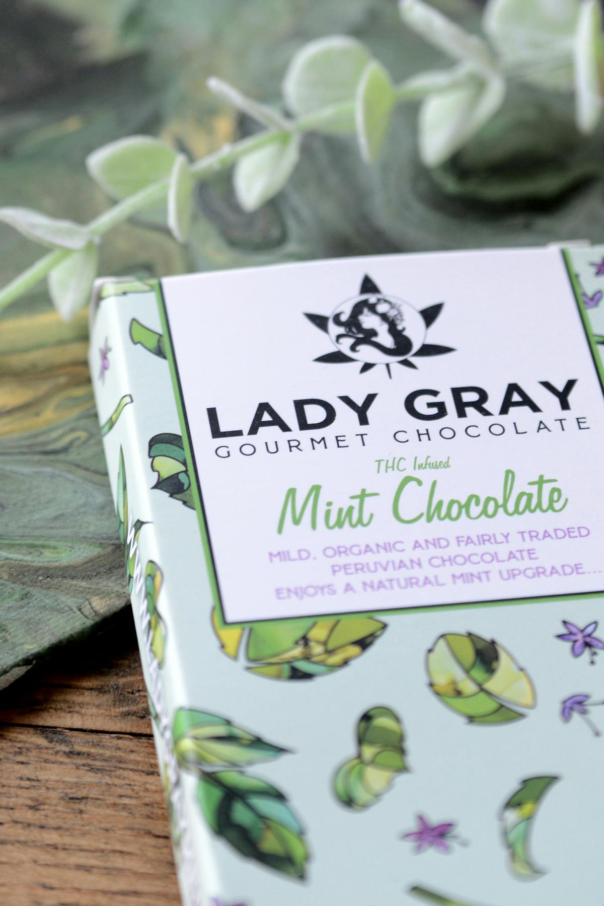 Lady Gray - Medibles - Mint Chocolate Bar by Lady Gray Gourmet Medibles