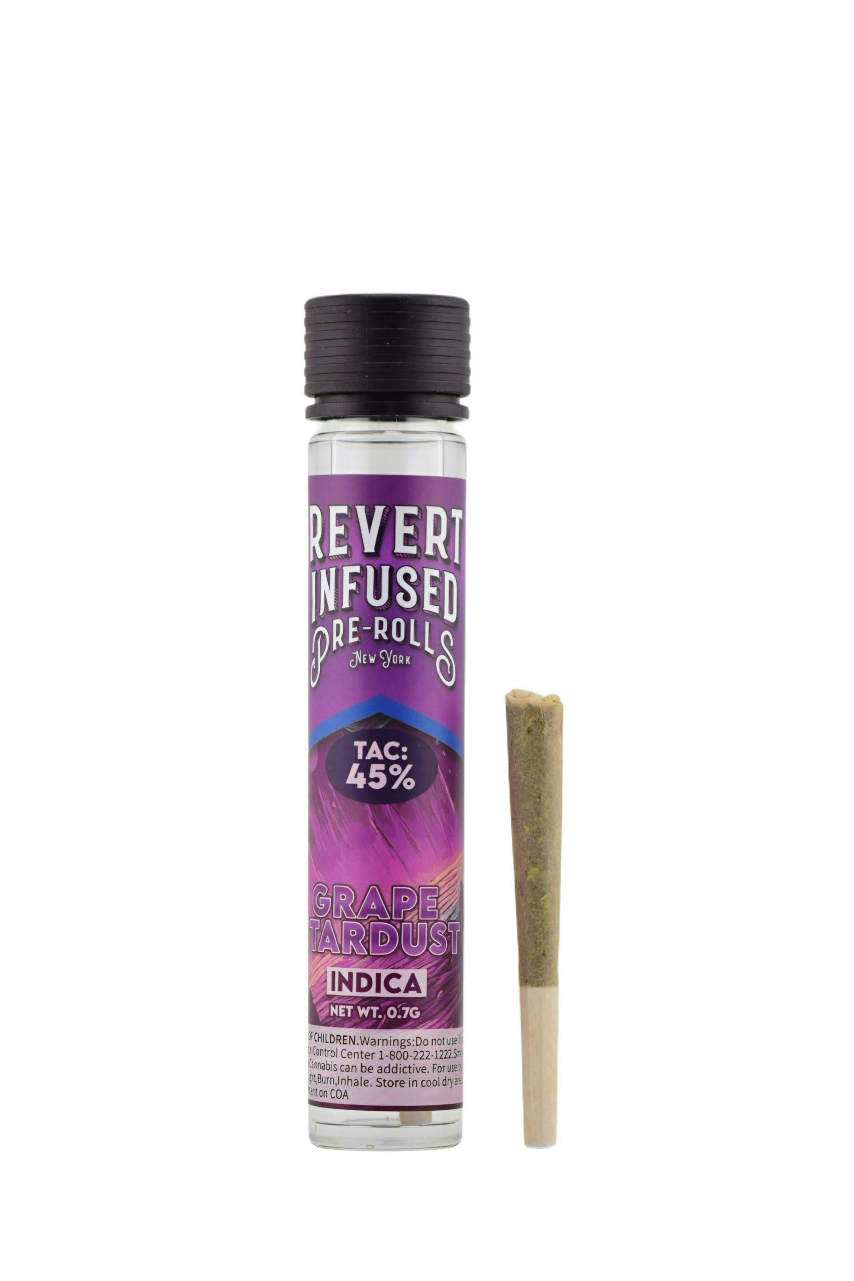 Grape Stardust | Infused Joint | 0.7g at Route 20 Cannabis