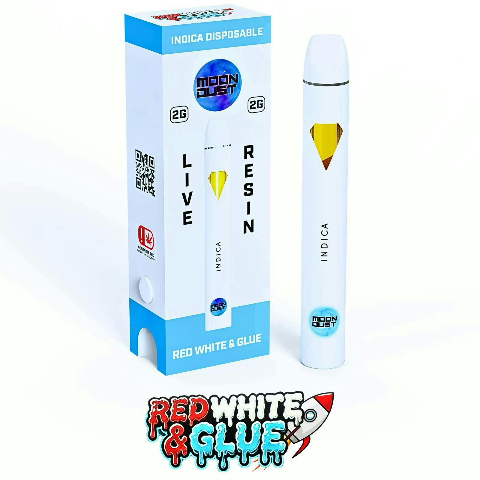 MOON DUST — Red White & Glue