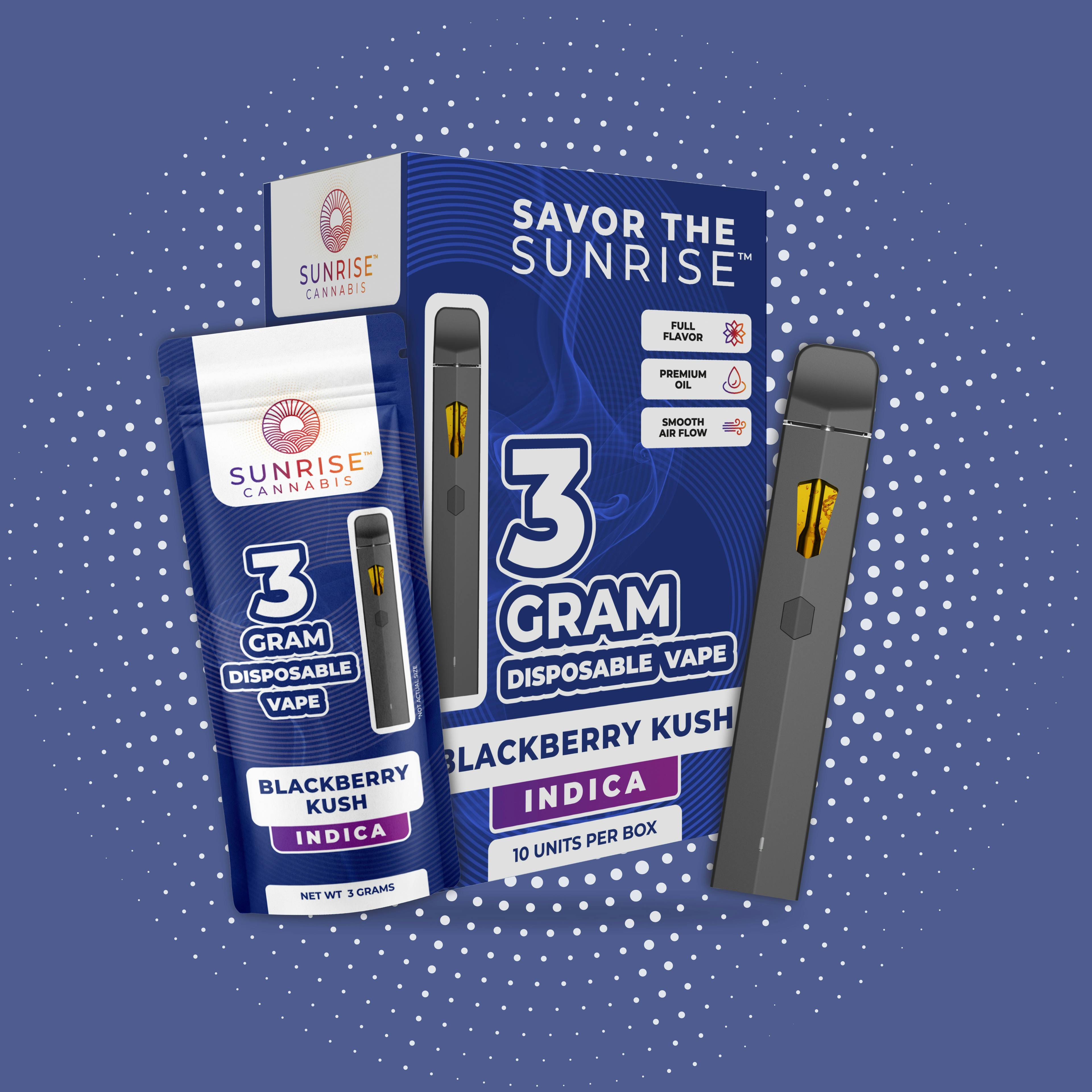 Blackberry Kush 3g Disposable