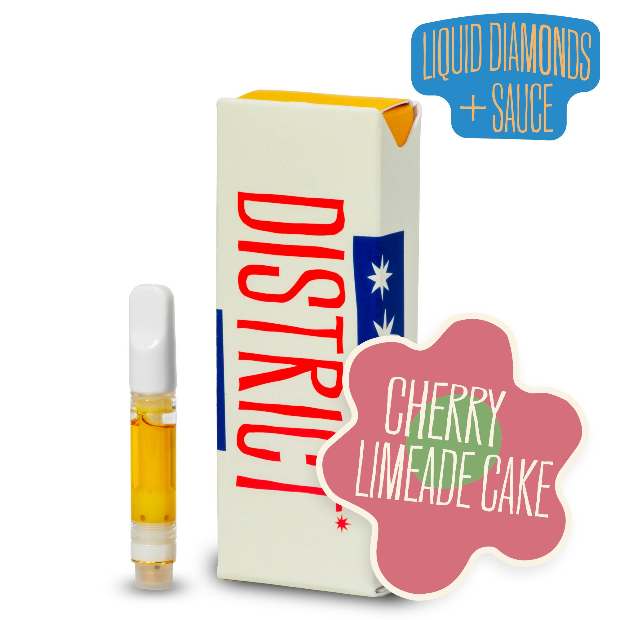 Cherry Limeade Cake Liquid Diamonds and Sauce Cartridge by District Cannabis