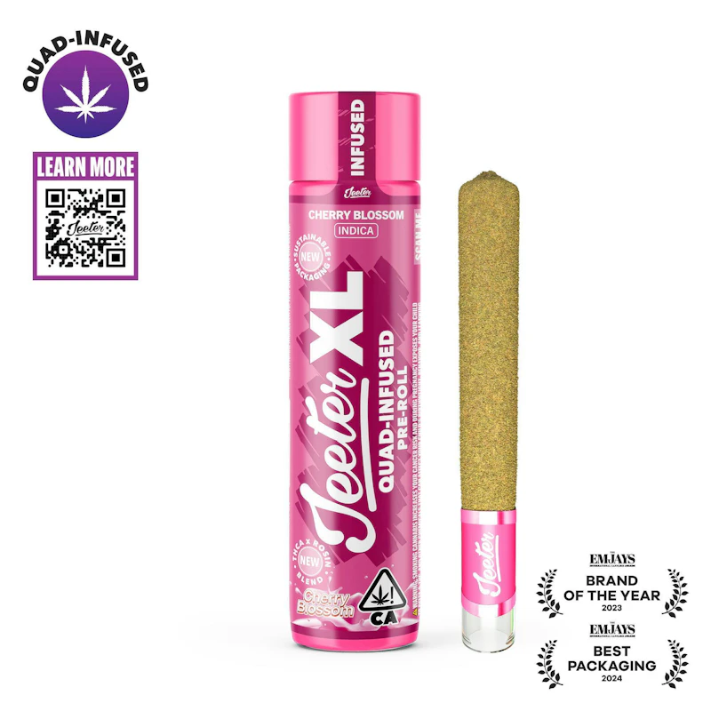 Jeeter Cherry Blossom · XL Quad-Infused Joint · 2g, Infused Pre-Rolls
