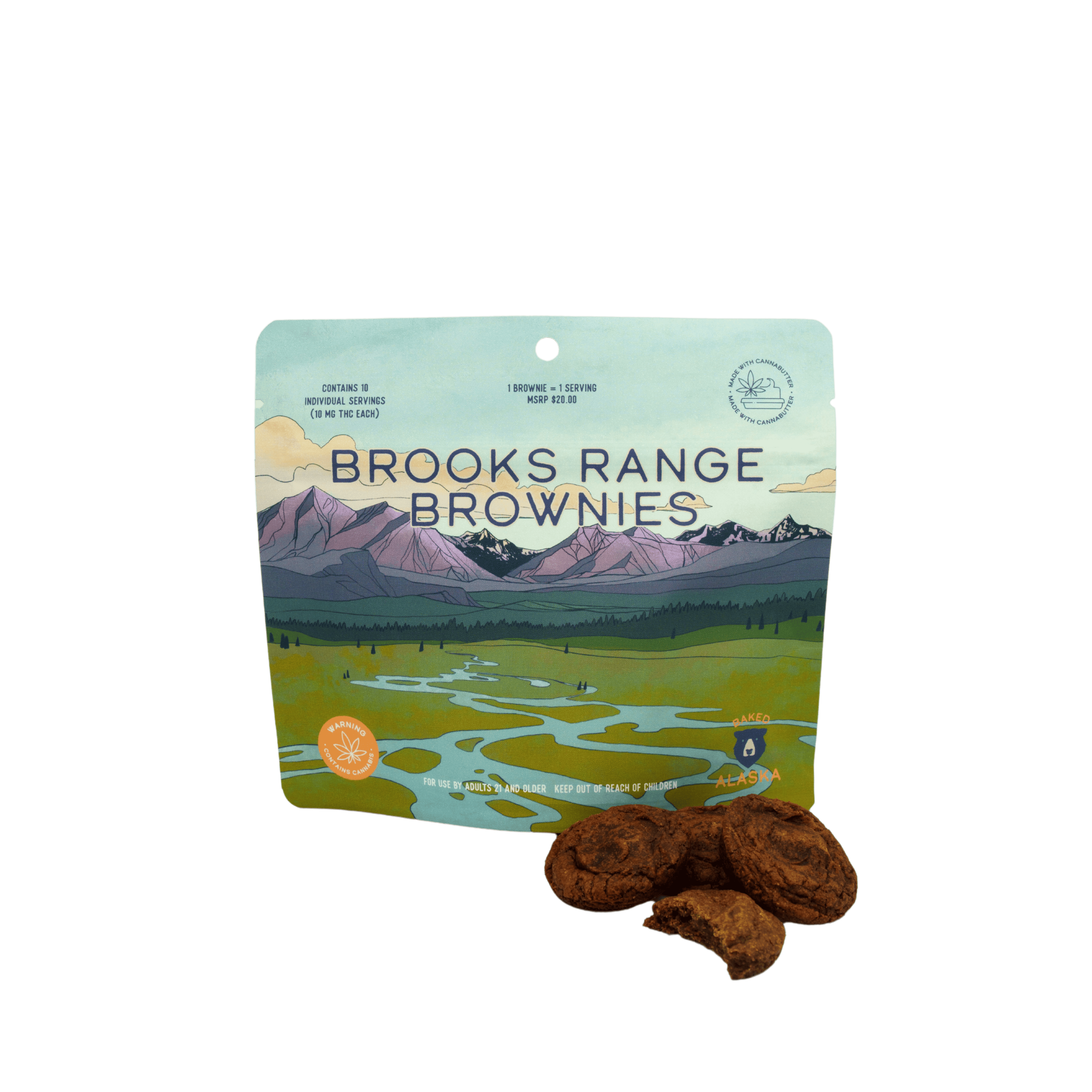 Brooks Range Brownies (10pk, 100mg)