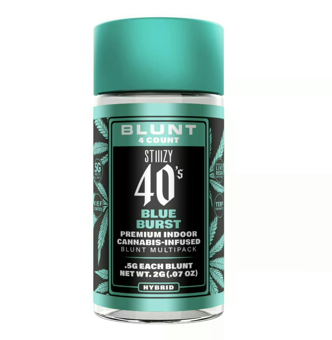 STIIIZY - BLUE BURST - .5G 40's Infused Mini Blunt 4 Pack [2g] — Infused Pre-Rolls
