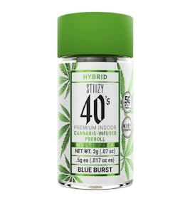 - BLUE BURST - .5G 40's Infused Preroll 4 Pack [2g]