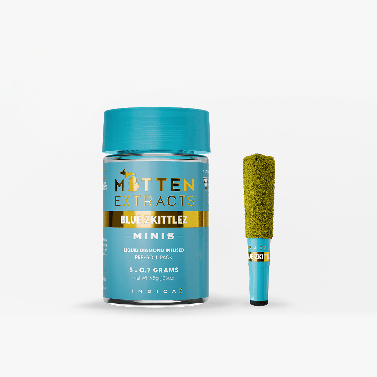 Mitten Extracts | Blue Zkittlez | Infused Minis | 3.5g | 5pk