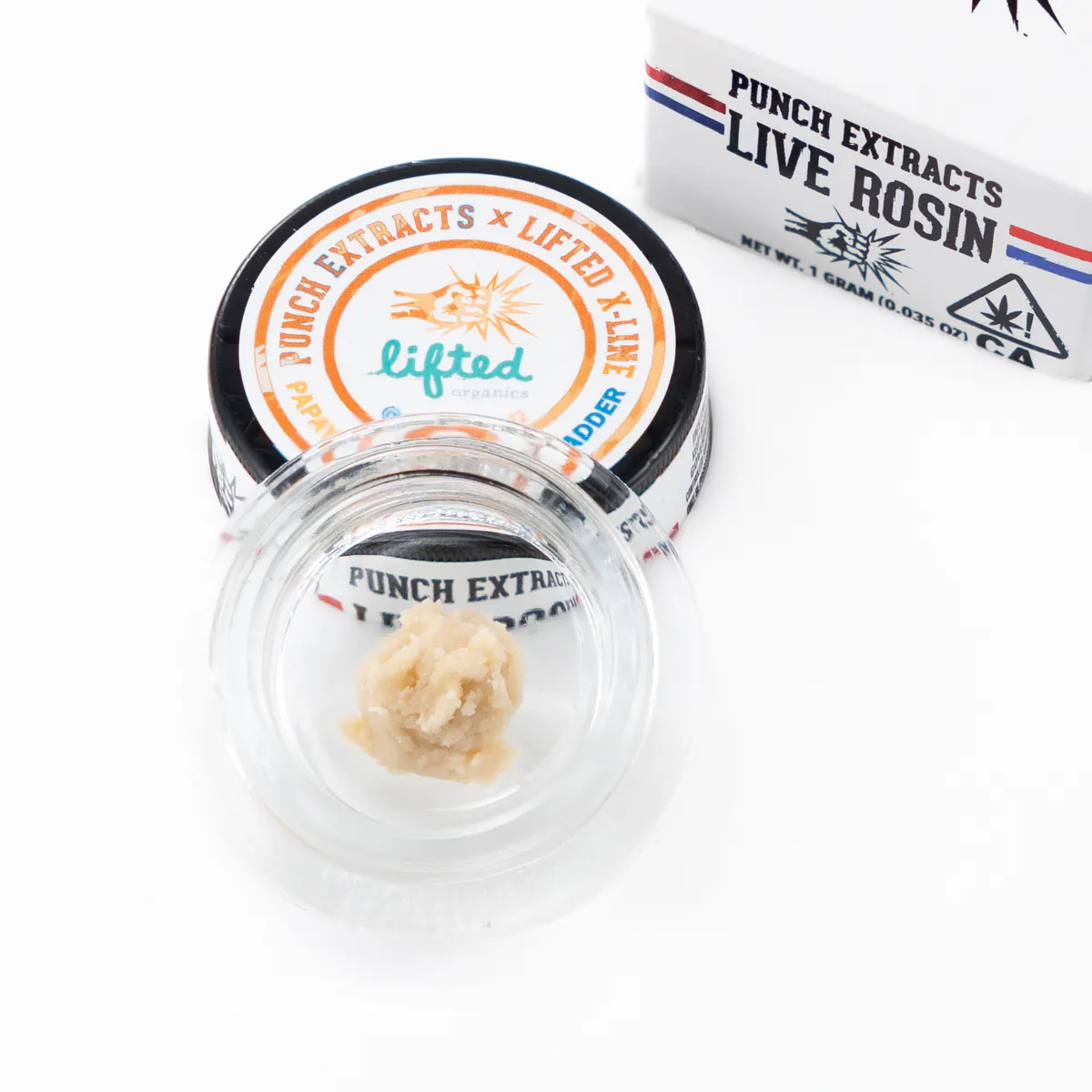 Punch Edibles & Extracts - Punch Extracts | Papaya Peach Donkey Tier 4 Live Rosin Cold Cure Badder (1g) Main Image
