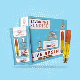 Mystic Mimosa - 1g Live Resin Wood-Tip Vape Cartridge